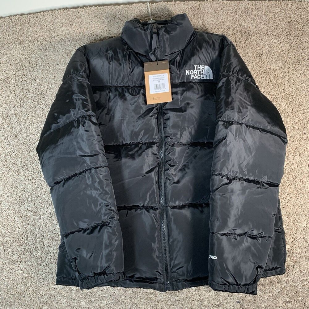 Men's North Face Jacket  1996 Retro Nuptse 700 Down Puffer Black [Medium]
